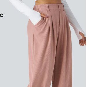 Halara Flex High Waisted Pocket Wide Leg Waffle Work Pants